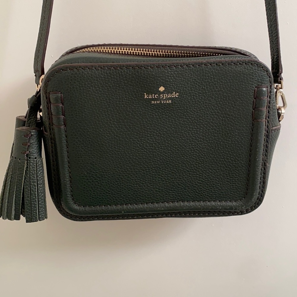 Green crossbody Kate spade bag